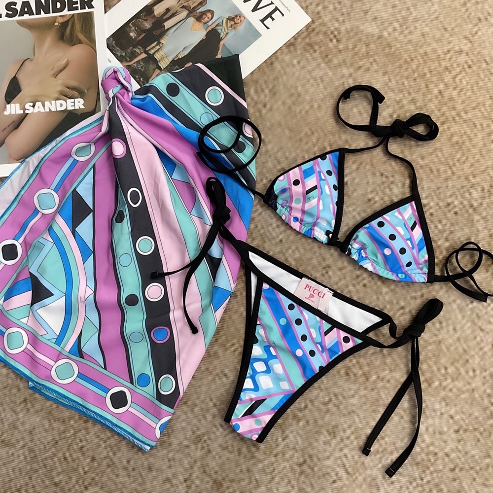 Emilio Pucci bikini, chiffon dress - Picture 1 of 6